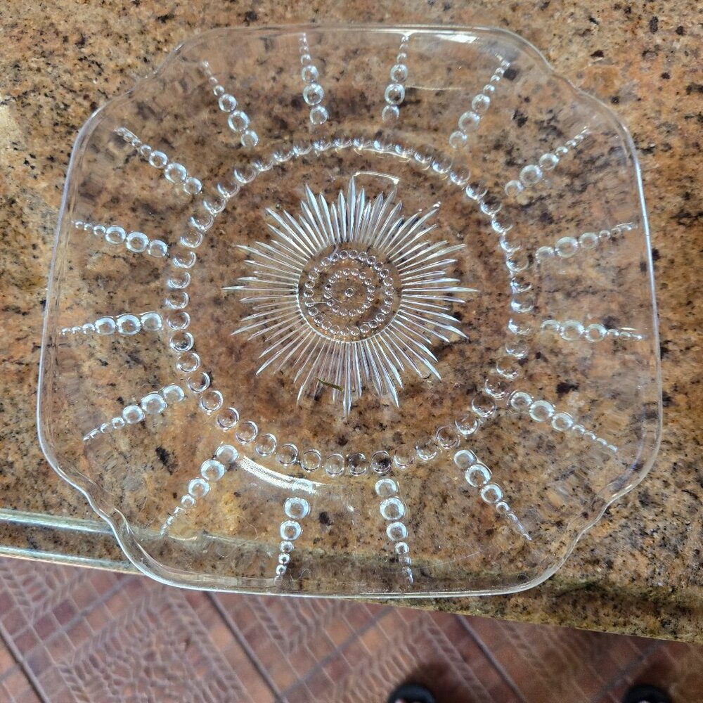 Federal Glass Luncheon Plate Columbia